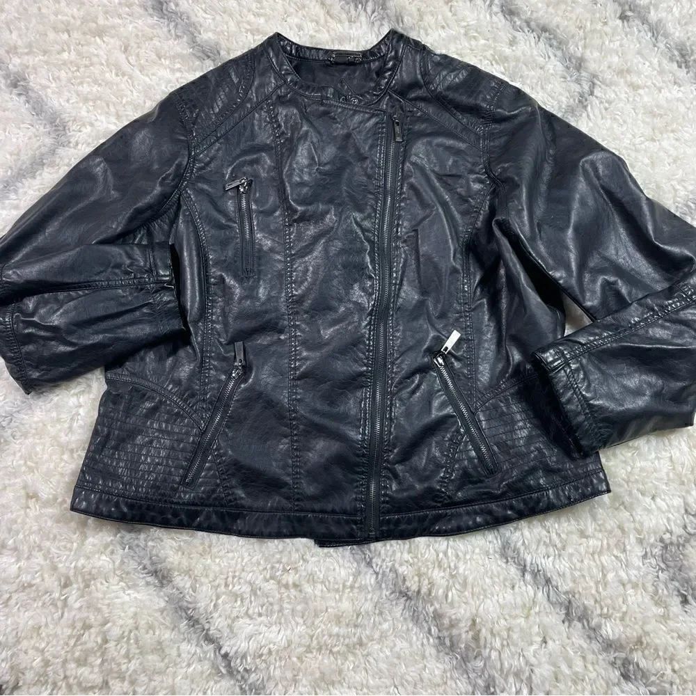 JOUJOU IMITATION LEATHER JACKET